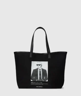 Bolso shopper con foto de Karl