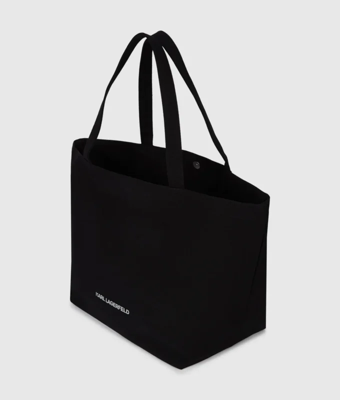 Bolso shopper con logotipo de pedrería Bolso shopper con logotipo de pedrería
