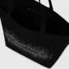 Bolso shopper con logotipo de pedrería Bolso shopper con logotipo de pedrería