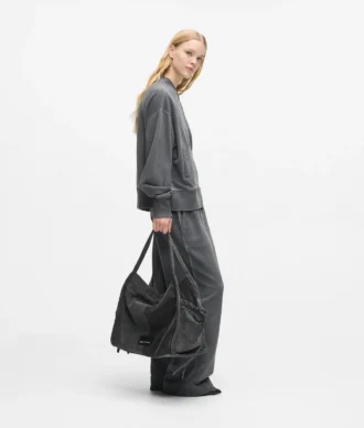 Bolso shopper de denim bicolor