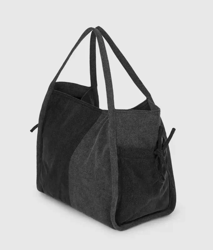 Bolso shopper de denim bicolor Bolso shopper de denim bicolor