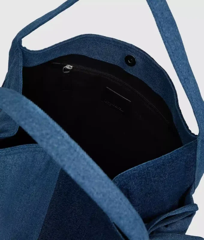 Bolso shopper de denim bicolor Bolso shopper de denim bicolor