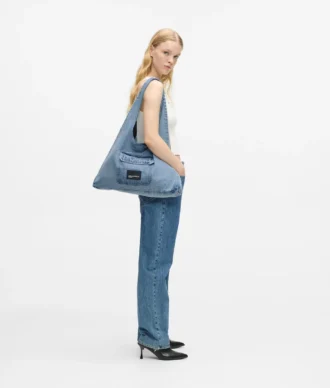 Bolso shopper hobo de denim