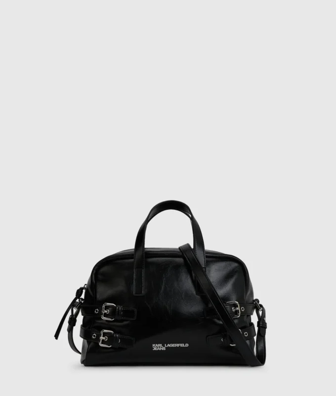 Bolso tipo bolera con hebilla Bolso tipo bolera con hebilla