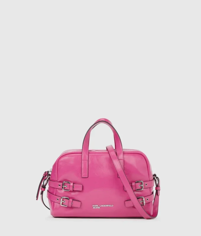 Bolso tipo bolera con hebilla Bolso tipo bolera con hebilla