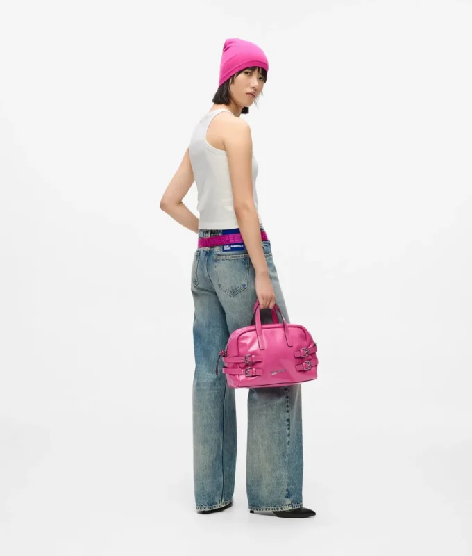 Bolso tipo bolera con hebilla Bolso tipo bolera con hebilla