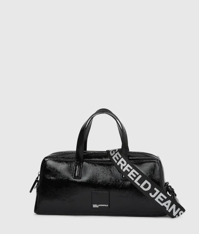 Bolso tipo bowling brillante Bolso tipo bowling brillante