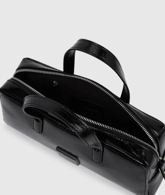 Bolso tipo bowling brillante Bolso tipo bowling brillante