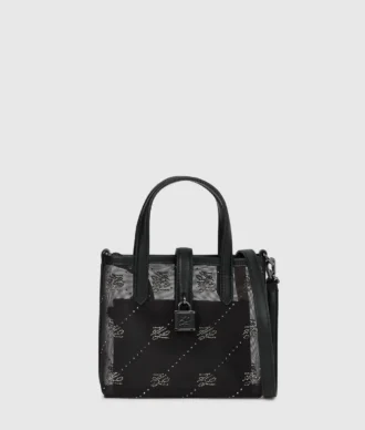 Bolso tote con candado K/Autograph y pedrería