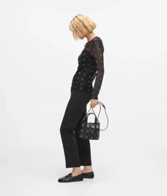 Bolso tote con candado K/Autograph y pedrería