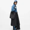 Bolso tote de nylon con cordón
