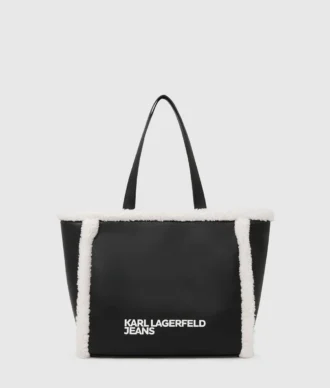Bolso tote de piel de oveja