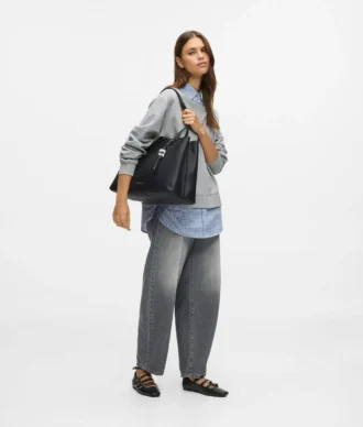 Bolso tote grande liso Ikon