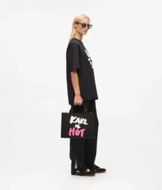 Bolso tote mediano exclusivo «Karl is hot» Bolso tote mediano exclusivo «Karl is hot»