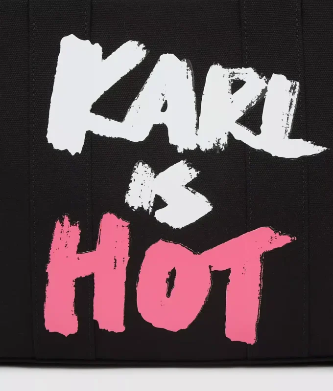 Bolso tote mediano exclusivo «Karl is hot»