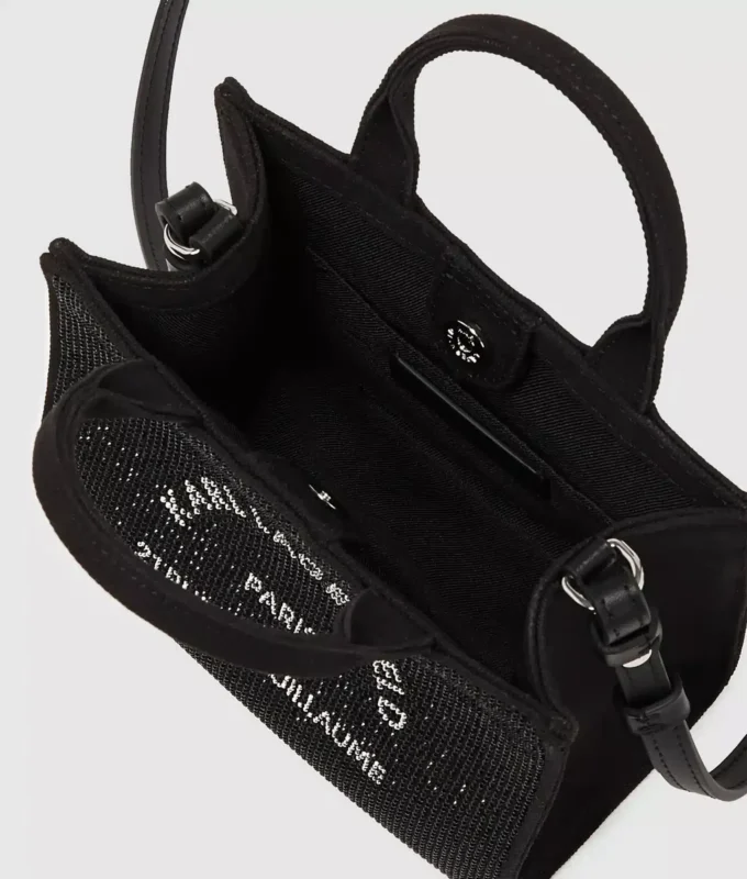 Bolso tote mini con pedrería Rue St-Guillaume