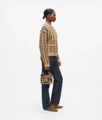 Bolso tote mini leopardo K/Hardware