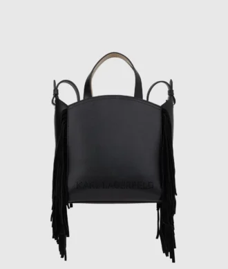 Bolso tote pequeño con flecos K/Circle