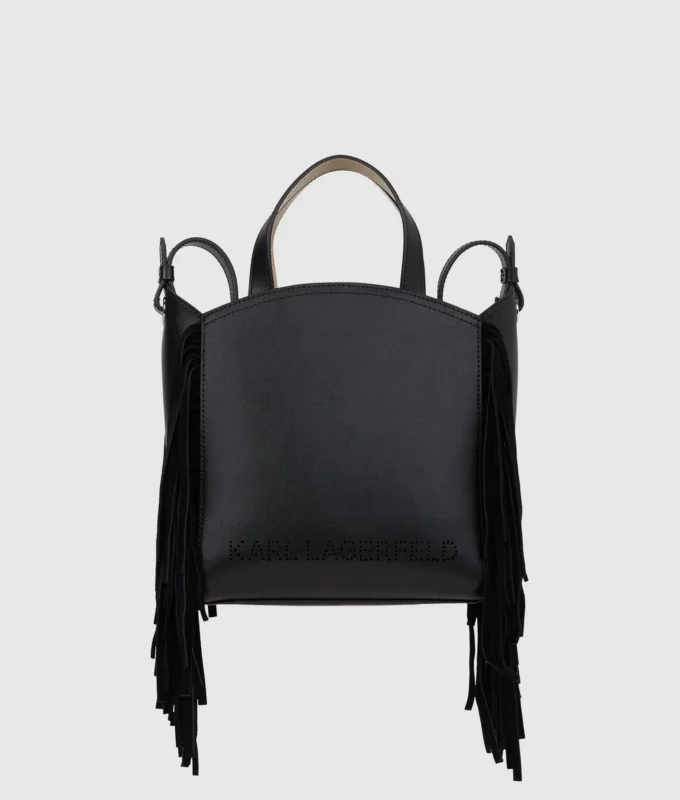 Bolso tote pequeño con flecos K/Circle Bolso tote pequeño con flecos K/Circle