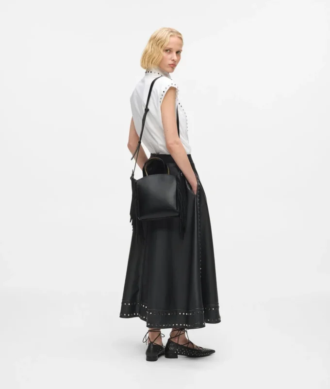 Bolso tote pequeño con flecos K/Circle Bolso tote pequeño con flecos K/Circle