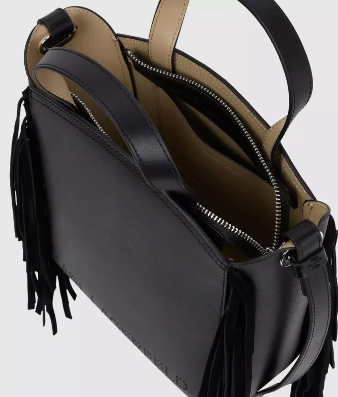 Bolso tote pequeño con flecos K/Circle Bolso tote pequeño con flecos K/Circle