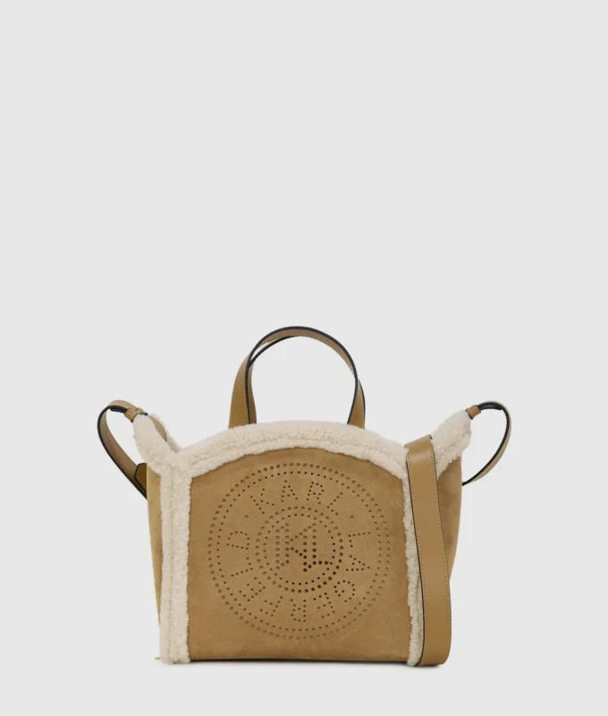 Bolso tote pequeño K/Circle de piel de oveja