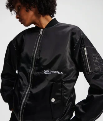 BOMBER DE SATÉN OVERSIZE