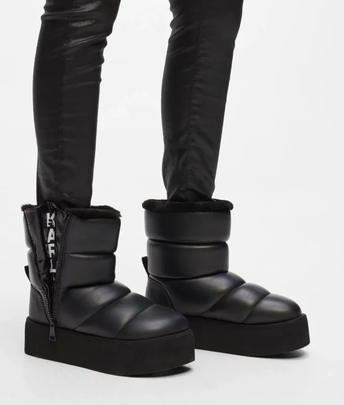 Botas acolchadas hasta la mitad de la pantorrilla Botas acolchadas hasta la mitad de la pantorrilla