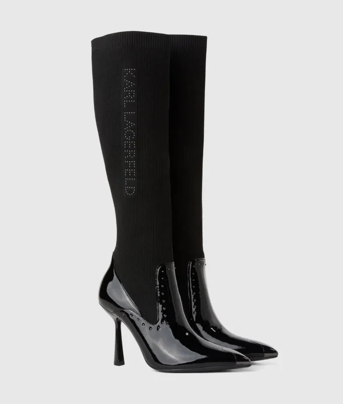 Botas altas con tachuelas Pandara Botas altas con tachuelas Pandara