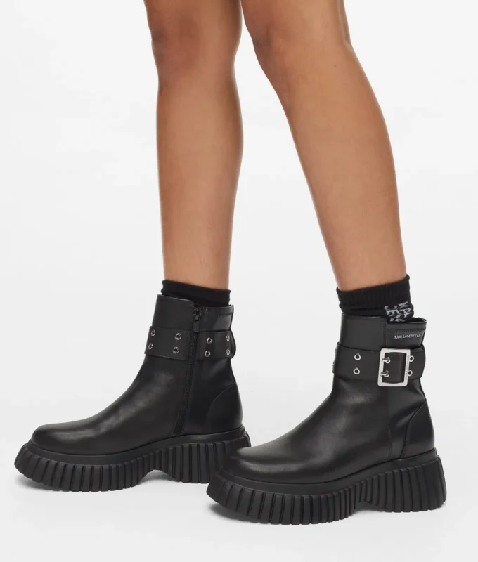 Botas de cuña a media pantorrilla Kreeper Botas de cuña a media pantorrilla Kreeper