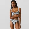 Braguita de bikini con estampado de abanicos Braguita de bikini con estampado de abanicos