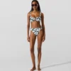 Braguita de bikini con estampado de abanicos Braguita de bikini con estampado de abanicos