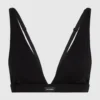 BRALETTE CON ESCOTE PROFUNDO Y LOGOTIPO ESSENTIAL BRALETTE CON ESCOTE PROFUNDO Y LOGOTIPO ESSENTIAL