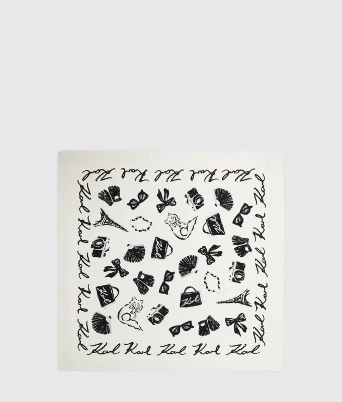 Bufanda con estampado integral K/Signature