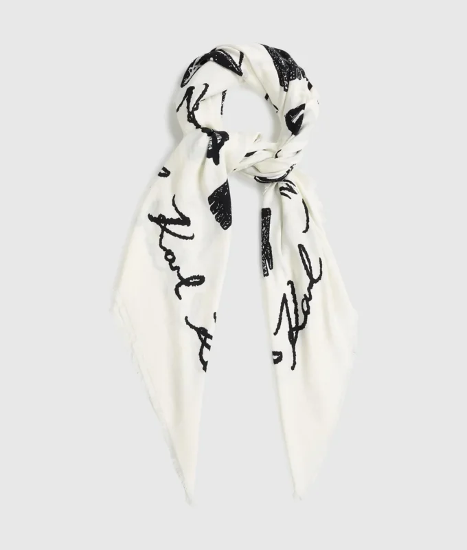 Bufanda con estampado integral K/Signature