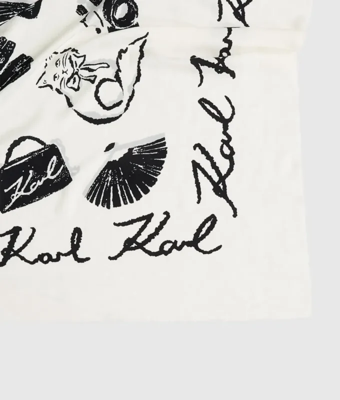 Bufanda con estampado integral K/Signature