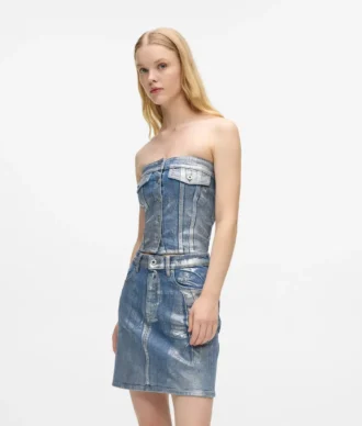 Bustier de denim recubierto