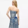 Bustier de denim recubierto Bustier de denim recubierto