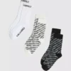 Calcetines con logotipo integral – Pack de 3 Calcetines con logotipo integral – Pack de 3