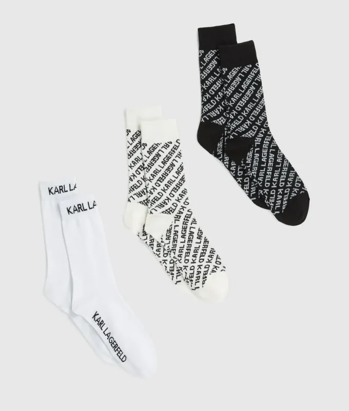 Calcetines con logotipo integral – Pack de 3 Calcetines con logotipo integral – Pack de 3