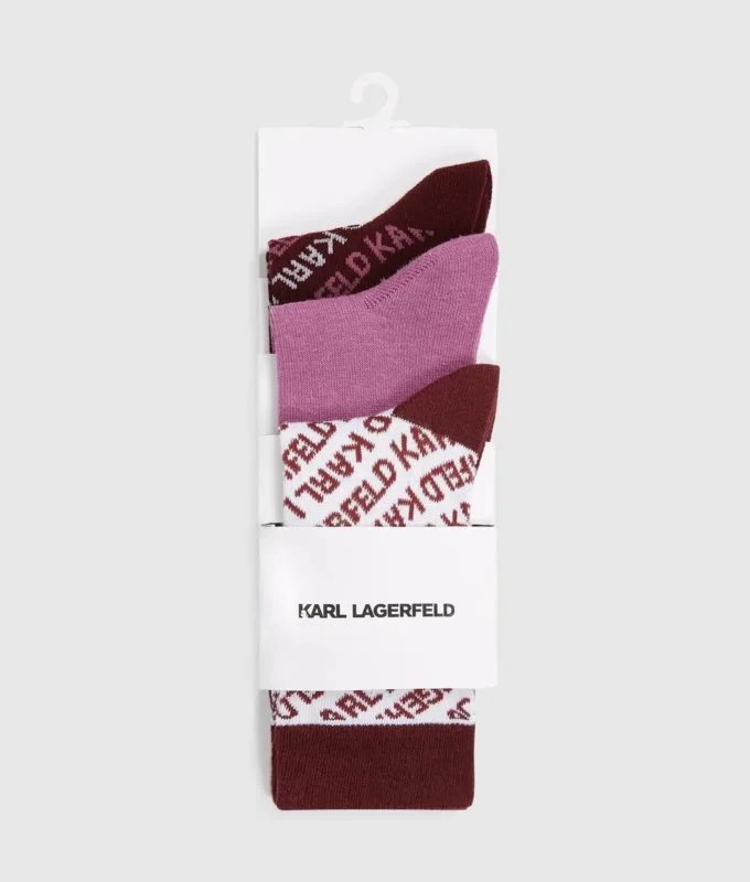 Calcetines con logotipo integral – Pack de 3 Calcetines con logotipo integral – Pack de 3