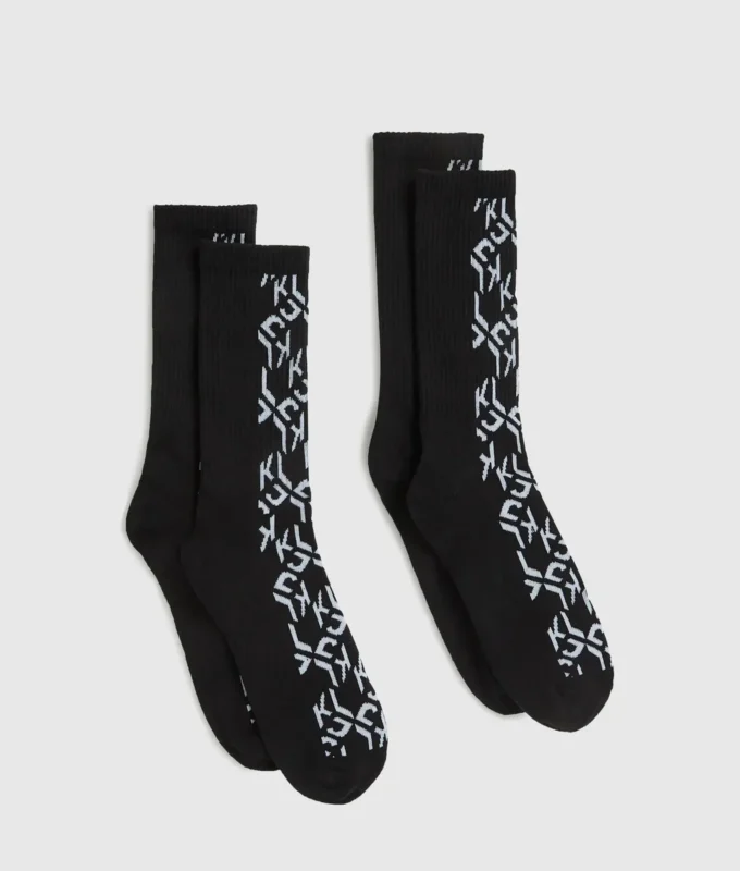 Calcetines con monograma – Pack de 2 Calcetines con monograma – Pack de 2
