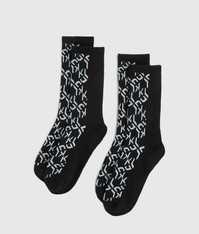 Calcetines con monograma – Pack de 2 Calcetines con monograma – Pack de 2