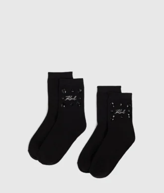 Calcetines con piedras preciosas exclusivas, paquete de 2