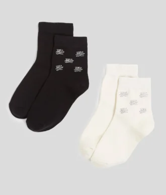 CALCETINES CON STRASS K/AUTOGRAPH – PACK DE 2
