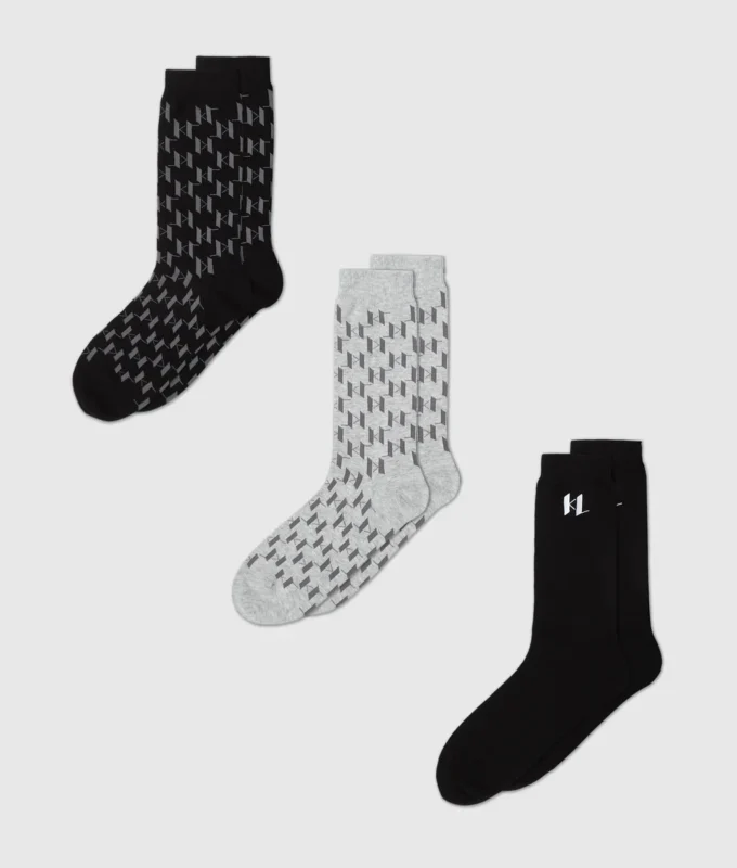 Calcetines Monogram – Pack de 3 Calcetines Monogram – Pack de 3