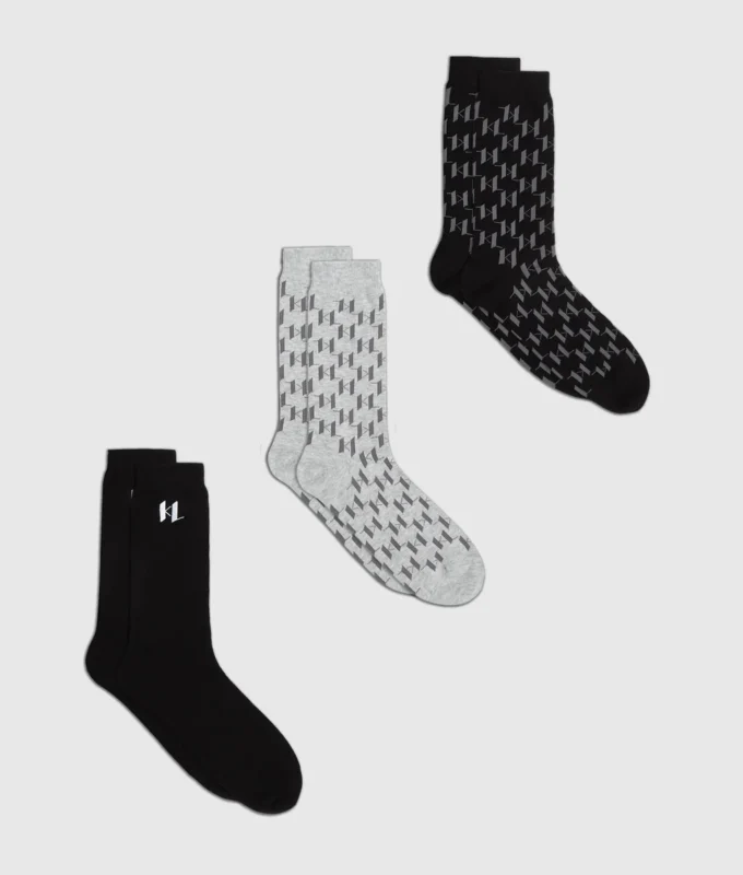 Calcetines Monogram – Pack de 3 Calcetines Monogram – Pack de 3