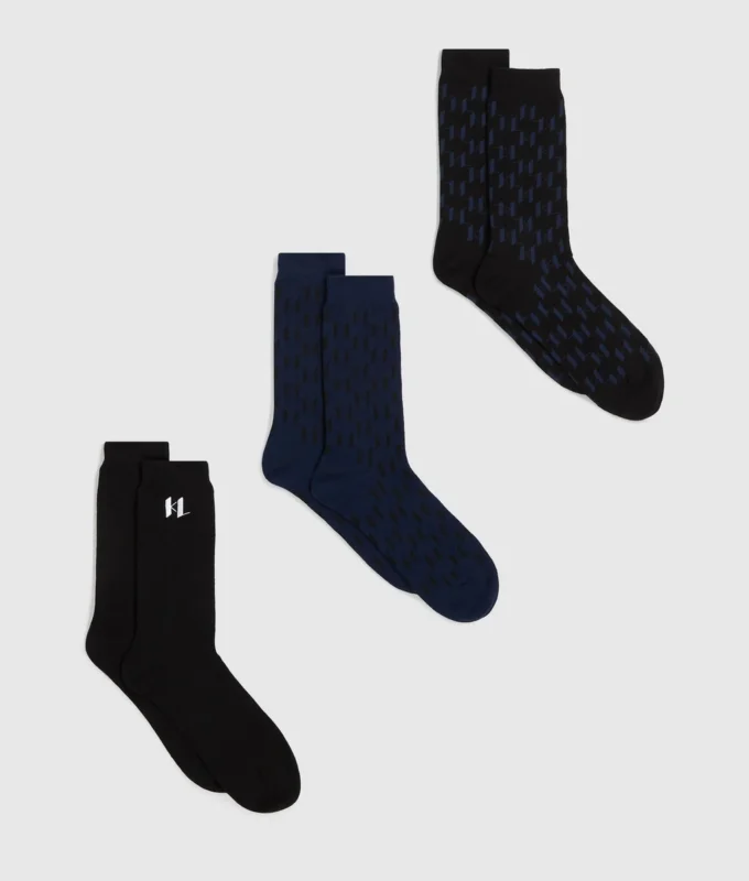Calcetines Monogram – Pack de 3 Calcetines Monogram – Pack de 3
