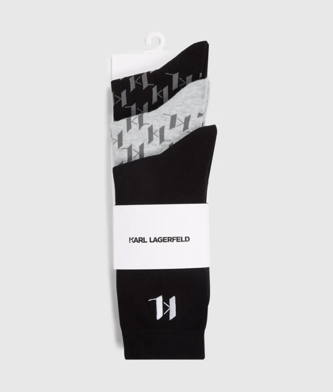 Calcetines Monogram – Pack de 3 Calcetines Monogram – Pack de 3