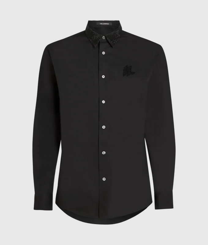 Camisa con cuello de cristal Camisa con cuello de cristal
